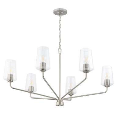 Celino 6 Light Large Chandelier 21 Inch Tall and 40 Inch Wide by Progress - P400444