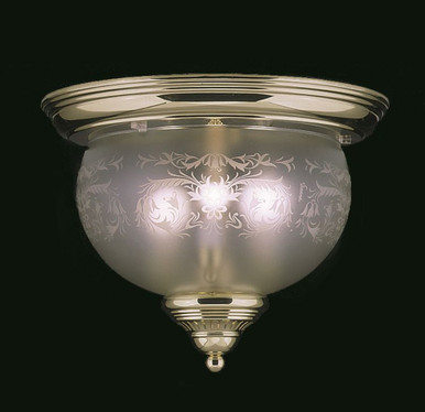 Chancery 3 Light 25 Inch Wide Metal Flush Mount by Framburg - 7923 PB