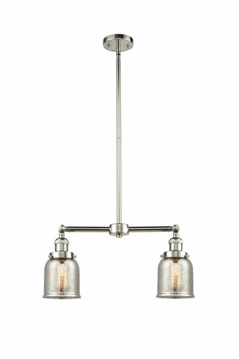 Bell 2 Light Stem Adjustable Island 10 Inch and 21 Inch Wide by Innovations - 209-PN-G58