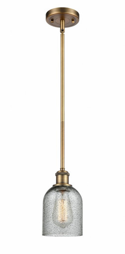 Caledonia 1 Light Mini Pendant 9 Inch Tall and 5 Inch Wide by Innovations - 516-1S-BB-G257