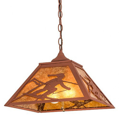 Alpine 2 Light Pendant 15 Inches Tall and 22 Inches Wide by Meyda Tiffany - 190326