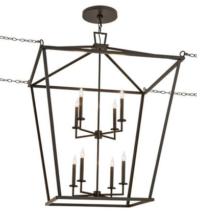 Kitzi Tapered 8 Light Square Pendant 51 x 52 Inches by Meyda Tiffany - 168937