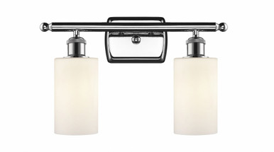 Clymer 2 Light Bath Vanity 9.88 Inch Tall X 13.88 Inch Wide by Innovations - 516-2W-PC-G801