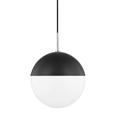 Renee 1 Light Pendant 16.5 x 7 Inch Wide by Mitzi - H344701L-PN/BK