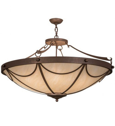 Carousel 8 Light Inverted Pendant 28 x 42 Inches by Meyda Tiffany - 162887