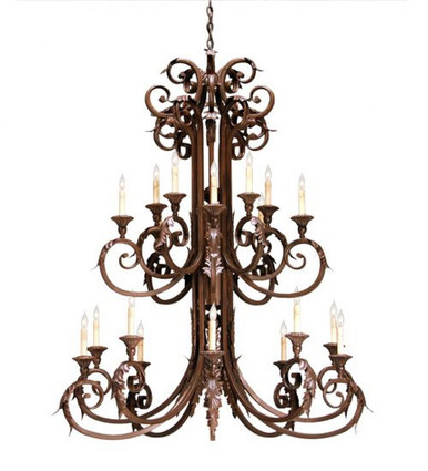 Serratina 20 Light Chandelier 60 x 48 Inches Wide by Meyda Tiffany - 158718