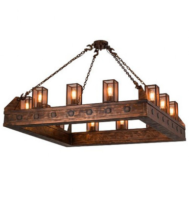 Cassidy 12 Light Square Pendant 39 x 79 Inches by Meyda Tiffany - 164695