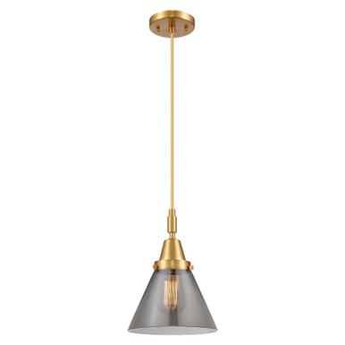 Cone 1 Light Cord Hung Mini Pendant 11.13 Inch Tall by Innovations - 447-1P-G4