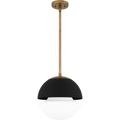 1 Light Modern Medium Pendant 12.5 Inch Tall by Quoizel - QPP6191WS
