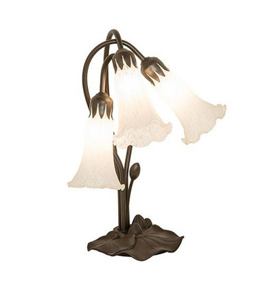 Pond Lily 3 Light Accent Lamp 16 In H and 13 In W by Meyda Tiffany 173809 - 173809