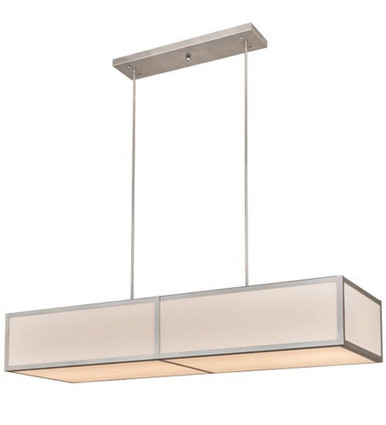 Quadrato 6 Light Oblong Pendant 66 x 24 Inches by Meyda Tiffany - 178216