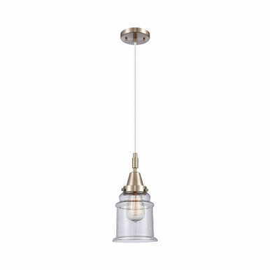 Canton 1 Light Cord Hung Mini Pendant 11.13 Inch Tall by Innovations - 447-1P-G18