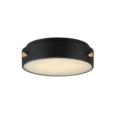 Rivet 29W 1 LED 12 Inch Wide Flush Mount by Maxim - 42129BKAB