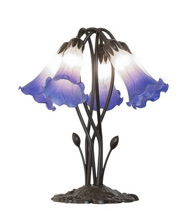 Pond Lily 5 Light Table Lamp 16 In H and 14 In W by Meyda Tiffany 262235 - 262235