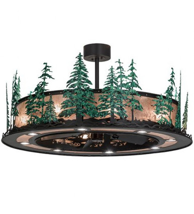 Tall Pines 8 Light Fandelier 26 In H and 48 In W by Meyda Tiffany - 155102