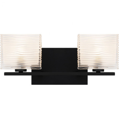 Westcap 2 Light Bath Vanity 6.75 x 15 Inches by Quoizel  - WCP8602MBK