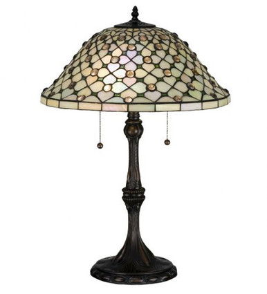 Diamond & Jewel 2 Light Table Lamp 25 x 18 Inch by Meyda Tiffany 18728 - 18728