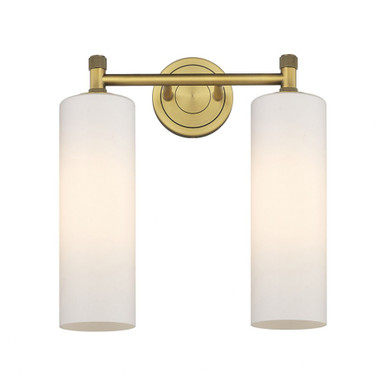 Crown Point 2 Light Vanity Light 15.5 Inch Tall by Innovations - 434-2W-G434-12