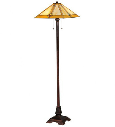 Diamond Mission 62 Inch H Diamond Mission Floor Lamp by Meyda Tiffany - 138112