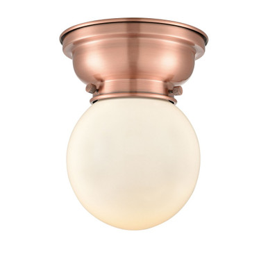 Beacon 1 Light Flush Mount 8.38 Inch Tall and 6 Inch Wide by Innovations - 623-1F-AC-G201-6