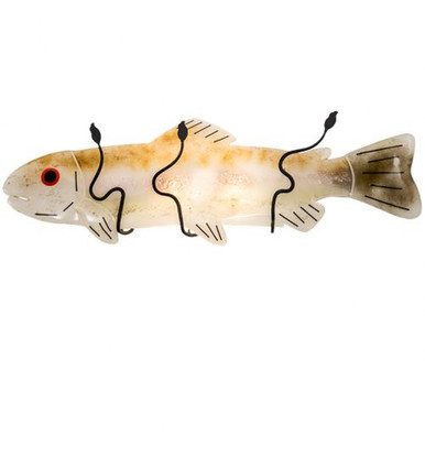 Rainbow Trout 2 Light Wall Sconce 9.5 x 29 Inches by Meyda Tiffany - 197320