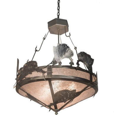 Catch of the Day Sailfish 4 Light Inverted Pendant 34 x 33 Inch by Meyda - 20875