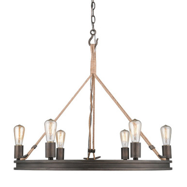 Chatham 6 Light Large Chandelier by Golden - 1048-6 GMT