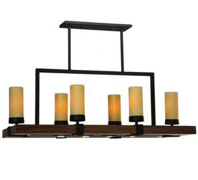 Grand Terrace 6 Light Oblong Pendant 24.5 x 17 Inches by Meyda Tiffany - 122288
