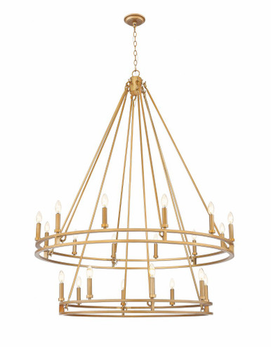 Dennison 20 Light Chandelier 63 Inch Tall and 47.5 Inch Wide by Z Lite - 4005-20SBR