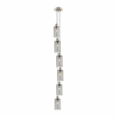 Crown Point 6 Light Cord Hung Pendant 11.25 Inch Tall by Innovations - 106B-6P-G434-7