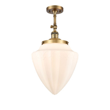 Beacon 1 Light Adjustable Semi Flush Mount 21.88X 11.88 by Innovations - 201F-BB-G661-12