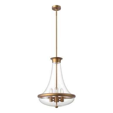 Marcel 4 Light Large Pendant 23.38 Inch Tall by Alora - PD464018