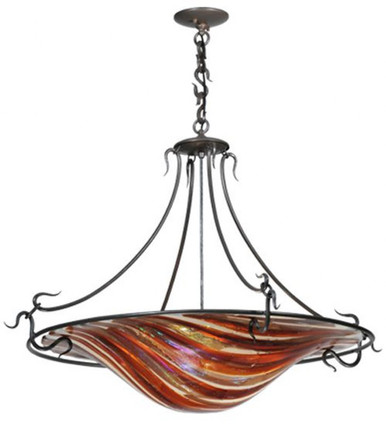 Metro Fusion Marina 4 Light Inverted Pendant 32 x 36 Inch by Meyda Tiffany - 112432