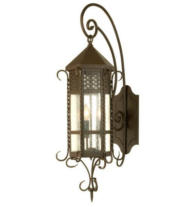 Old London 3 Light Wall Sconce 34.5 x 12 Inches by Meyda Tiffany - 28665