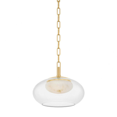 Moore 10W 1 LED Pendant 10 Inch Tall and 12 Inch Wide by Hudson Valley - 9014-AGB