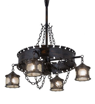 Antique Gothic Reproduction 4 Light Chandelier 58 x 40 Inch W by Meyda - 183579