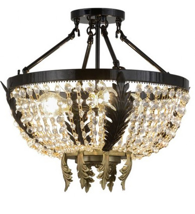 Chrisanne 3 Light Flush Mount 16.5 x 16 In by Meyda Tiffany - 130636