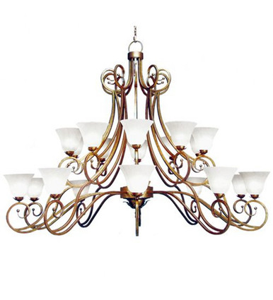 Angelo 20 Light 2 Tier Chandelier 72 x 96 Inches Wide by Meyda Tiffany - 118269