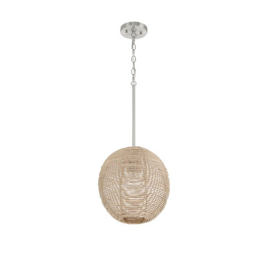 Berkeley 1 Light Pendant 12 Inch Tall and 13 Inch Wide by Hunter Fans - 48086