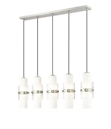 Cayden 5 Light Linear Chandelier 16.75 x 4.75 Inches Wide by Z-Lite - 1946P-5L