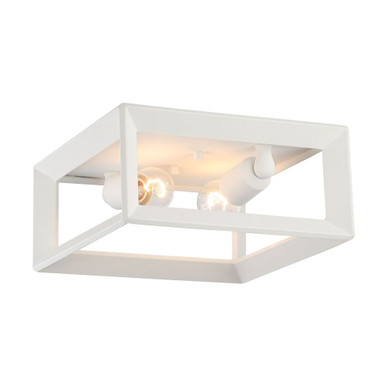 Smyth 2 Light Flush Mount 5.5 Inch Tall and 11.5 Inch Wide by Golden - 2073-FM NWT