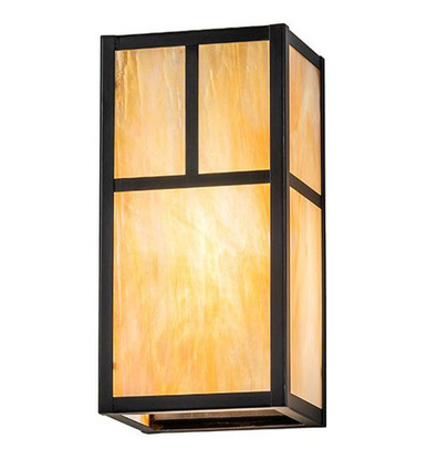 Hyde Park T Mission 1 Light Wall Sconce 12 x 6 Inches by Meyda Tiffany - 267165