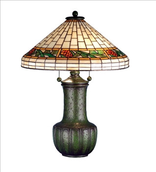 Bungalow 2 Light Pine Cone Table Lamp by Meyda Tiffany - 71437