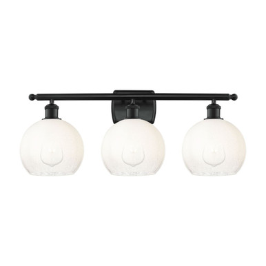 Brookhaven Globe 3 Light Bath Vanity 11.13 X 27.88 Inch Wide by Innovations - 516-3W-BK-G483-8OP