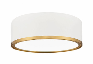 Bradley 24W 1 LED Flush Mount 4 Inch Tall and 12.25 Inch Wide By Z-Lite - 1018F12