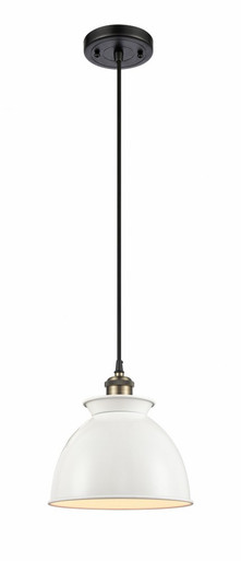 Adirondack 1 Light Industrial Cord Hung Small Pendant by Innovations - 516-1P-BAB-M14-W