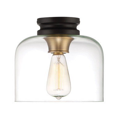 Ezra 1 Light 9 Inch Wide Flush Mount by Designers Fountain 1261-VB - 1261-vb