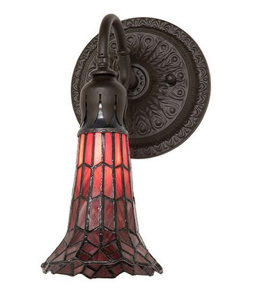 Pond Lily 1 Light Wall Sconce 10 x 5.5 Inches by Meyda Tiffany 260489 - 260489
