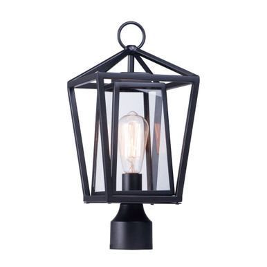 Artisan 1 Light Outdoor Post Lamp by Maxim - 3171CLBK
