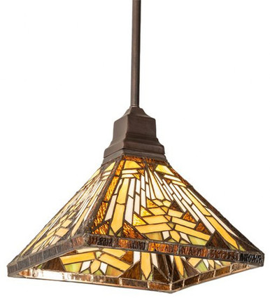 Nuevo Mission 1 Light Pendant 56 x 14 Inches by Meyda Tiffany - 204245
